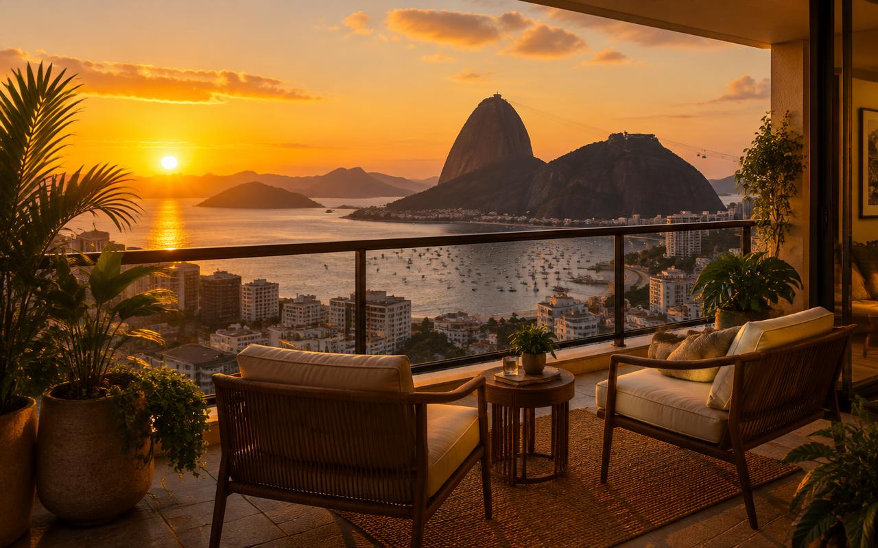 Sua varanda com vista